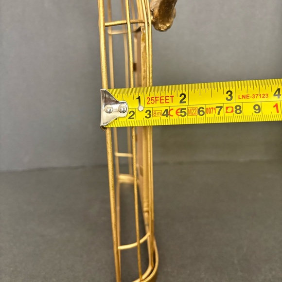 4x6 Gold Bird Cage Metal Photo Frame Farmhouse Shabby Chic Wall Hanging - Picture 6 of 8